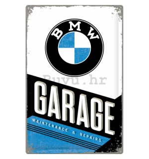Metalna tabla: BMW Garage - 60x40 cm