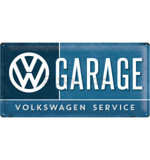Metalna tabla: VW Garage - 25x50 cm