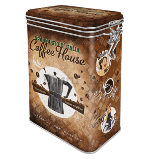 Metalna doza s kopčom - Coffee House