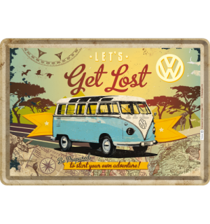 Metalna razglednica - VW Let's Get Lost