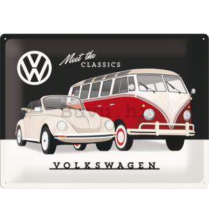 Metalna tabla: Volkswagen (Meet the Classic) - 30x40 cm