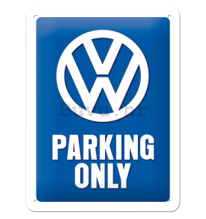 Metalna tabla: VW Parking Only - 20x15 cm