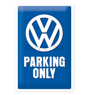 Metalna tabla: VW Parking Only - 30x20 cm