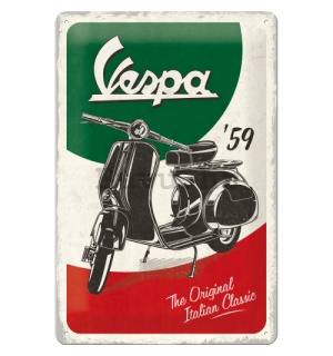 Metalna tabla: Vespa The Italian Classic - 30x20 cm