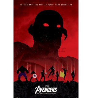 Poster - Avengers Age of Ultron (crvena)