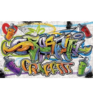 Foto tapeta Vlies: Graffiti (5) - 184x254 cm