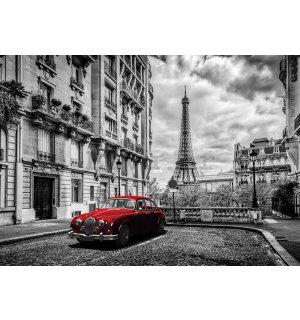 Foto tapeta Vlies: Eiffelov toranj i veteran - 254x368 cm
