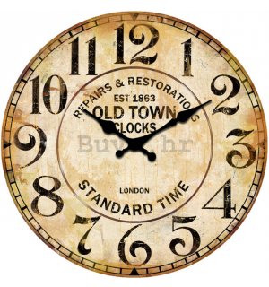 Zidni stakleni sat - Repair & Restorations (Old Town Clocks)