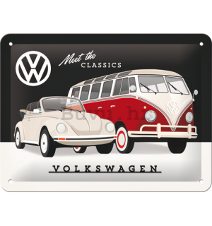 Metalna tabla: VW Meet The Classics - 15x20 cm