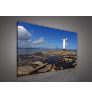Slika na platnu: Mlin na obali (2) - 75x100 cm