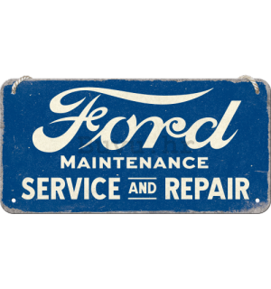 Metalna viseća tabla: Ford Service & Repair - 20x10 cm
