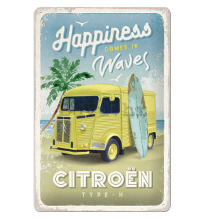 Metalna tabla: Citroën Type H (Happiness Comes In Waves) - 20x30 cm
