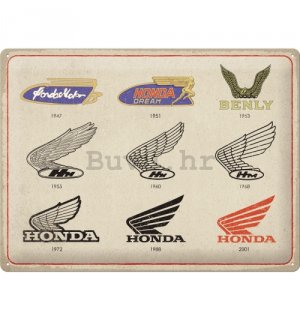 Metalna tabla: Honda (Logo Evolution) - 40x30 cm