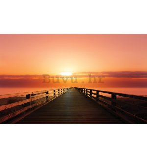 Foto tapeta: Zalazak sunca nad molom - 254x184 cm