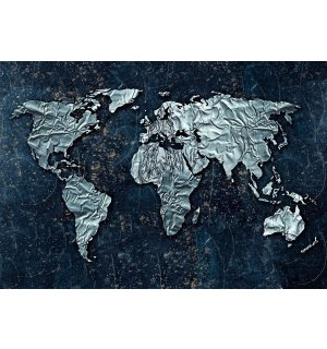 Foto tapeta: Moderna karta svijeta - 254x368 cm