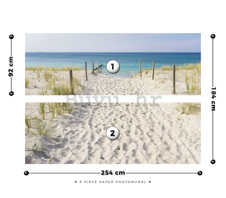 Foto tapeta: Put na plažu (3) - 184x254 cm