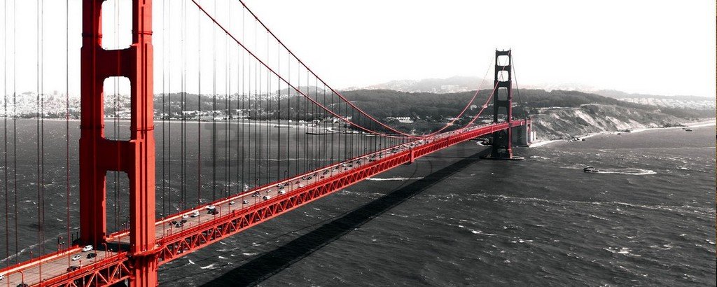 Foto tapeta: Golden Gate Bridge (1) - 104x250 cm