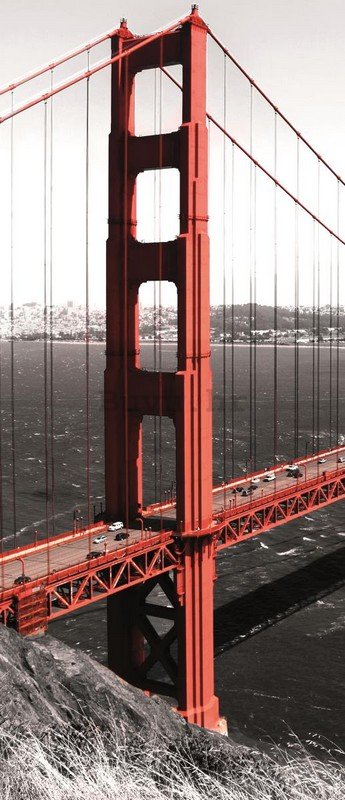 Foto tapeta: Golden Gate Bridge (1) - 211x91 cm