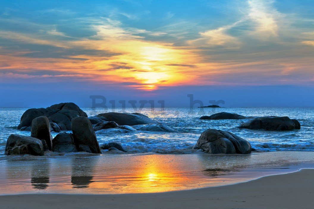 Foto tapeta: Izlazak sunca na plaži - 184x254 cm