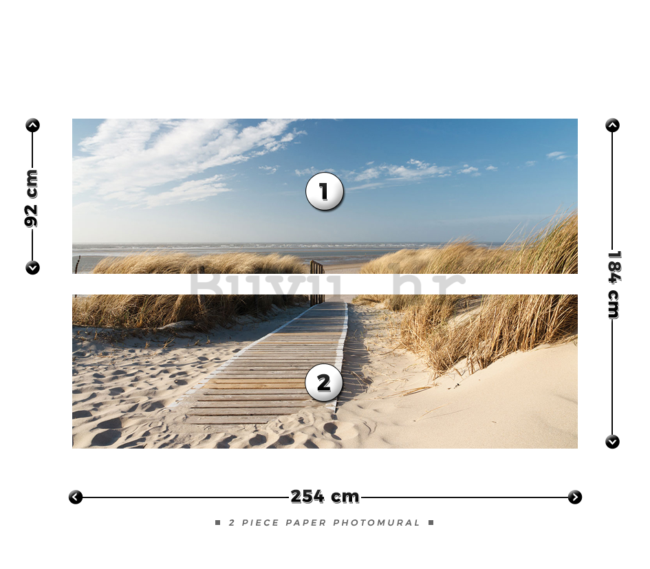 Foto tapeta: Put na plažu (2) - 184x254 cm