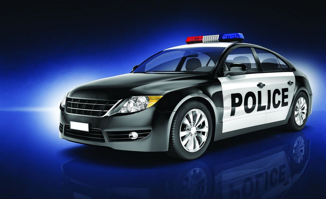 Foto tapeta: Policijski auto (1) - 254x368 cm