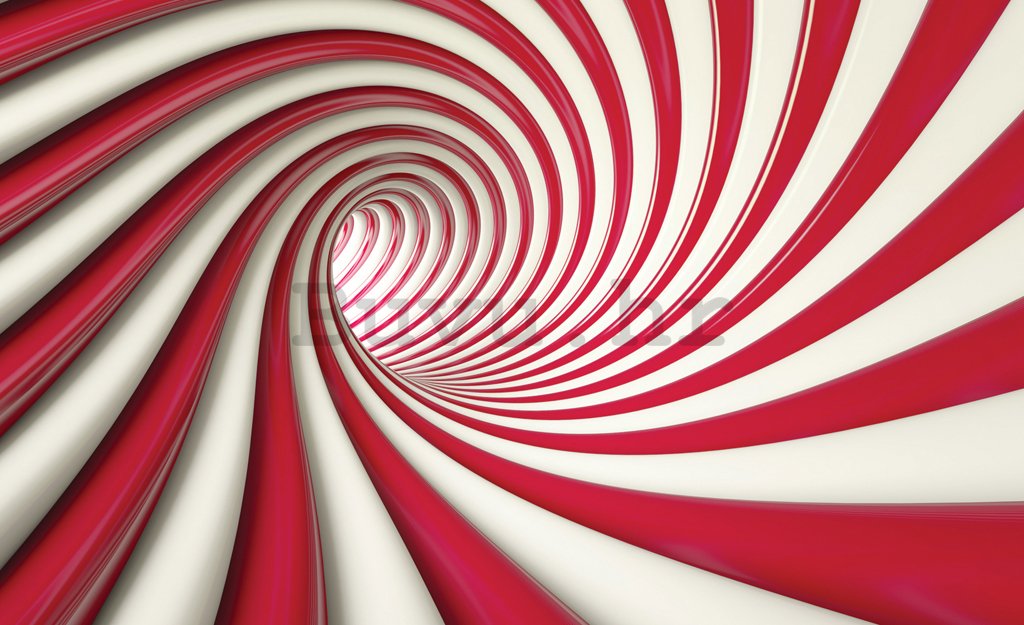Foto tapeta: Crvena spirala - 184x254 cm
