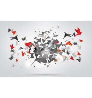 Foto tapeta: Origami birds (1) - 254x368 cm