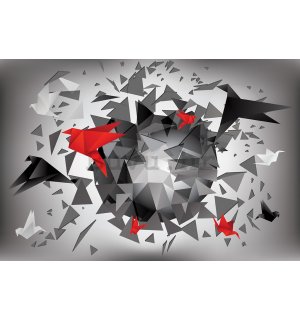 Foto tapeta: Origami apstrakcija (1) - 184x254 cm