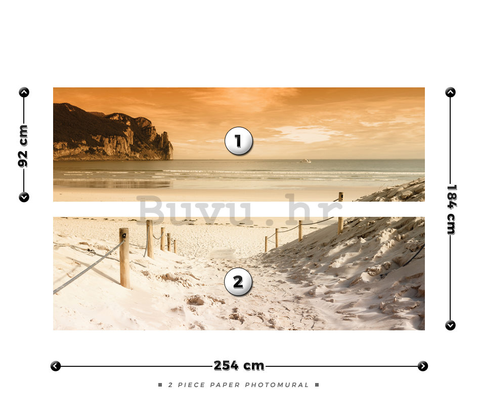 Foto tapeta: Plaža (1) - 184x254 cm