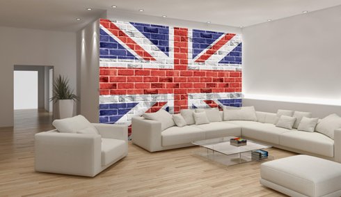 Foto tapeta: Britanska Zastava (Union Jack) - 254x368 cm