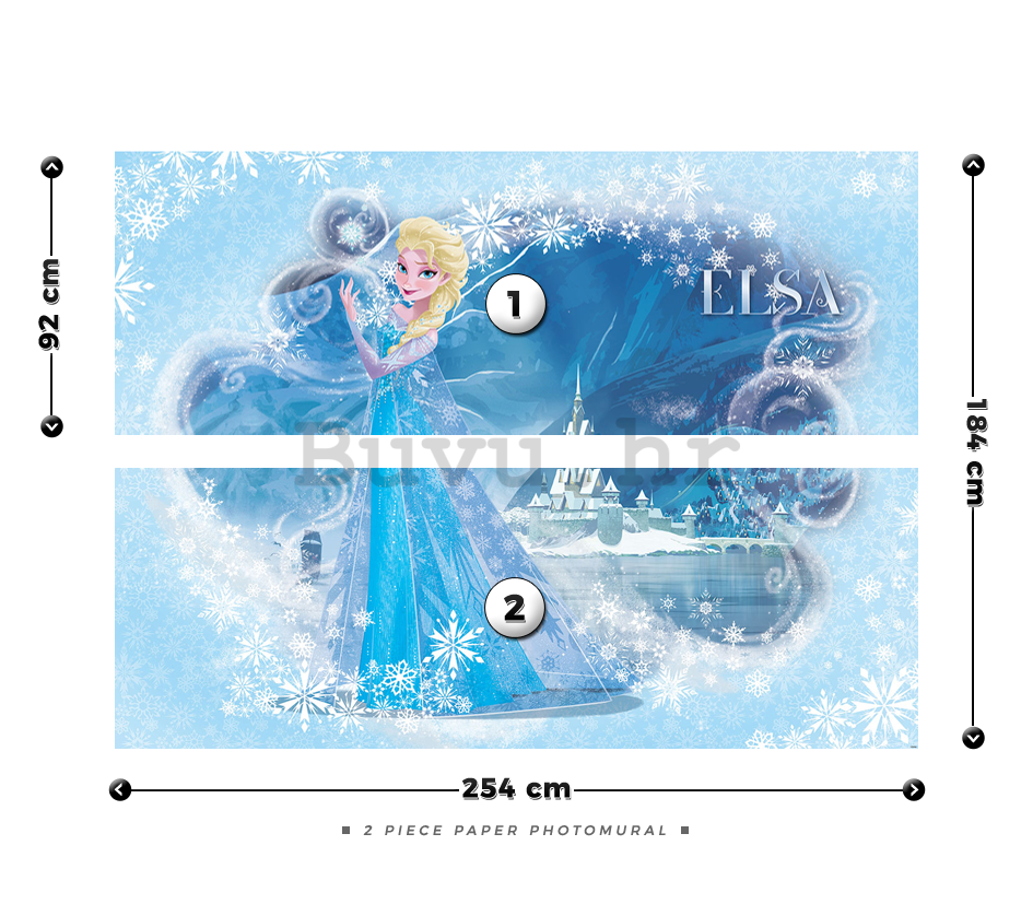Foto tapeta: Elsa II (Frozen) - 184x254 cm