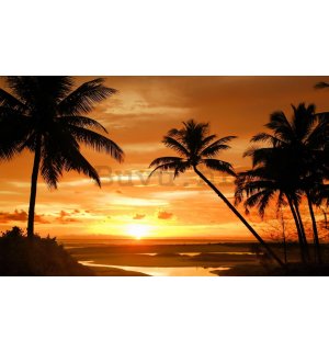 Foto tapeta: Zalazak sunca na plaži (2) - 184x254 cm