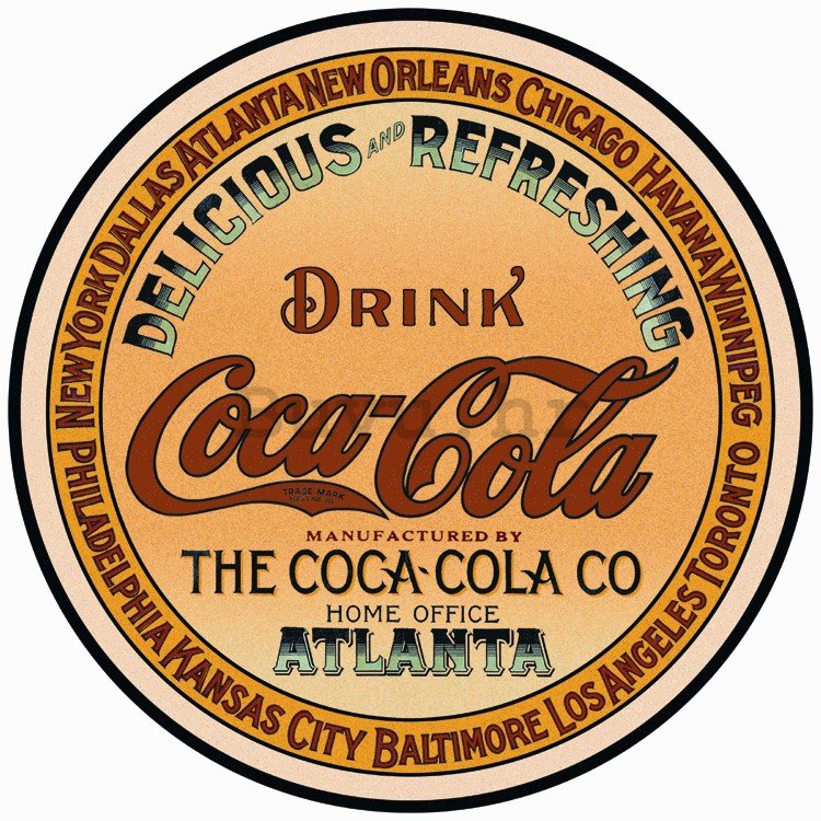 Metalna tabla - Coca-Cola (old logo)