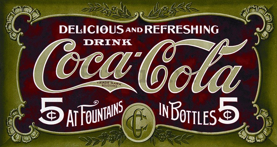 Metalna tabla - Coca-Cola (5 centi)