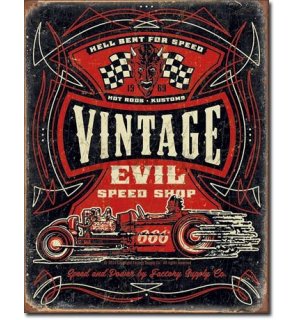 Metalna tabla - Vintage Evil Speed Shop
