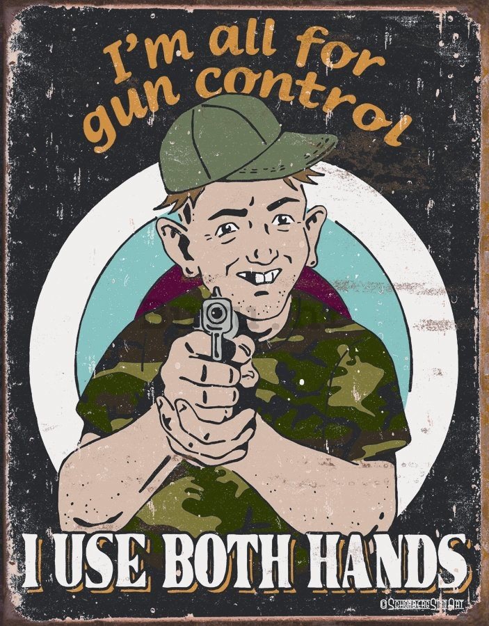 Metalna tabla - Gun Control