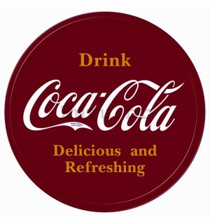 Metalna tabla - Coca-Cola (kružni logotip)
