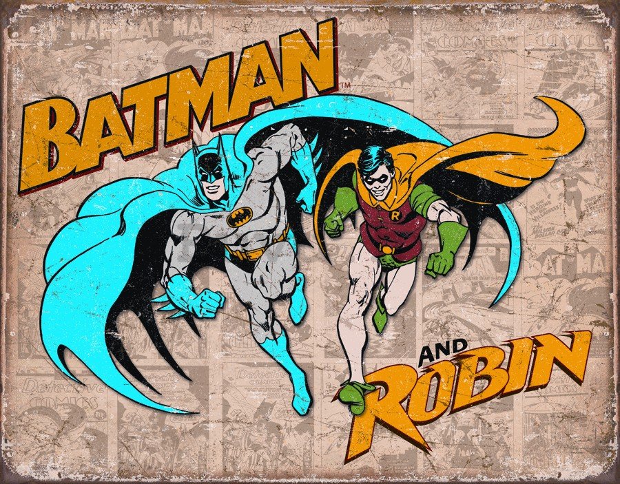 Metalna tabla - Batman & Robin