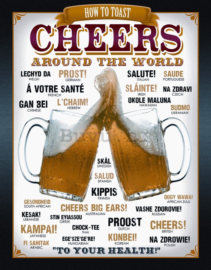 Metalna tabla - Beer (Cheers)
