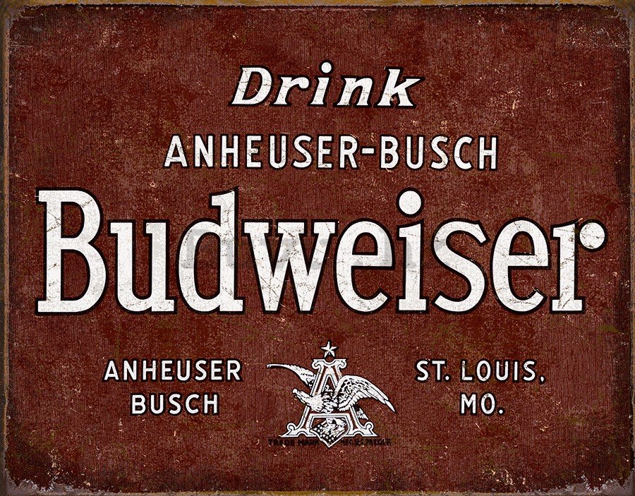 Metalna tabla - Drink Budweiser