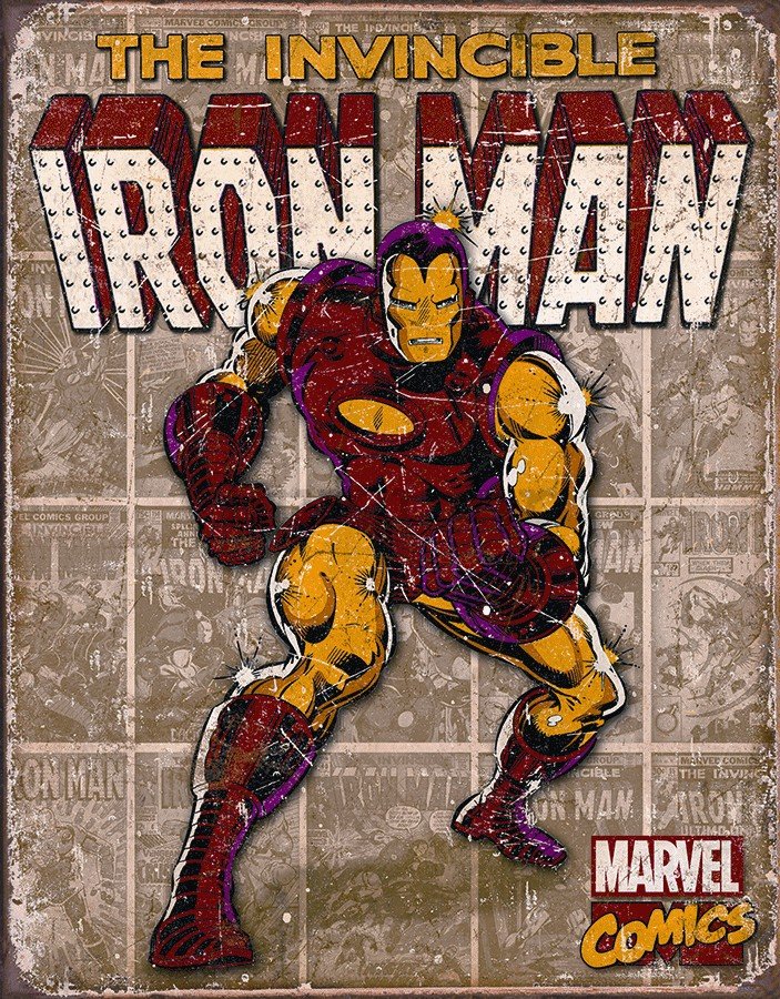 Metalna tabla - Iron Men (Marvel)