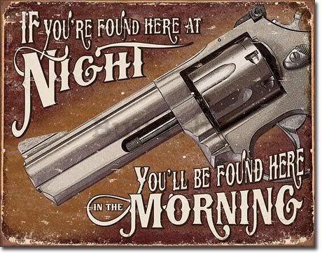 Metalna tabla - Night Morning (revolver)