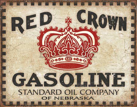 Metalna tabla - Red Crown Gasoline