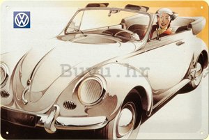 Metalna tabla: VW Beetle Cabrio - 20x30 cm
