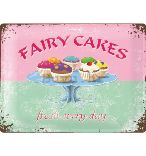 Metalna tabla: Fairy Cakes - 30x40 cm