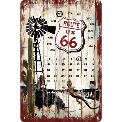 Metalna tabla - Route 66 Survivor (kalendar)