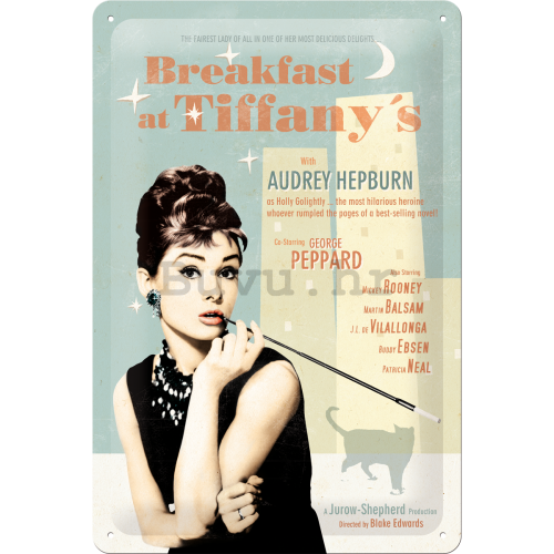 Metalna tabla - Breakfast at Tiffanys