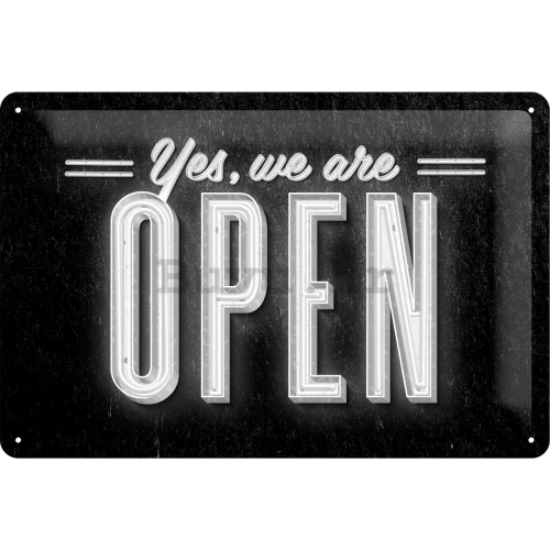 Metalna tabla - We Are Open