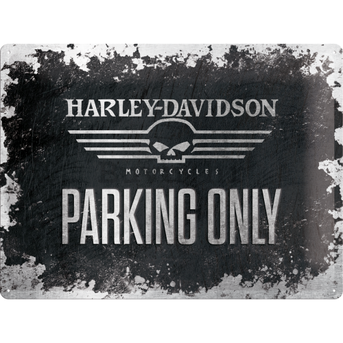 Metalna tabla - Harley-Davidson Parking Only (2)