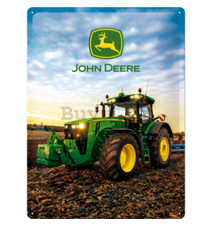 Metalna tabla: John Deere (Traktor) - 40x30 cm